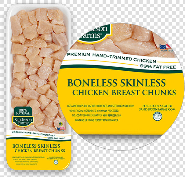 Premium Boneless Skinless Breast Chunks   Sanderson Farms Chicken Tenders  HD Png DownloadTransparent PNG