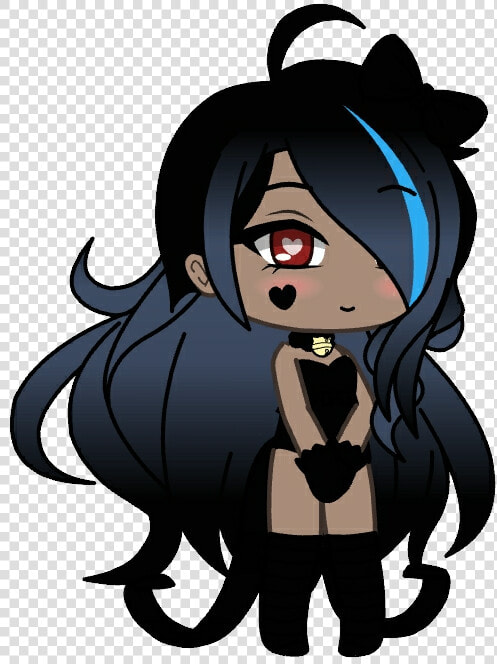  yumiko Sakaki  cute  black  gachalife  collar   Crying Gacha Life Girl  HD Png DownloadTransparent PNG