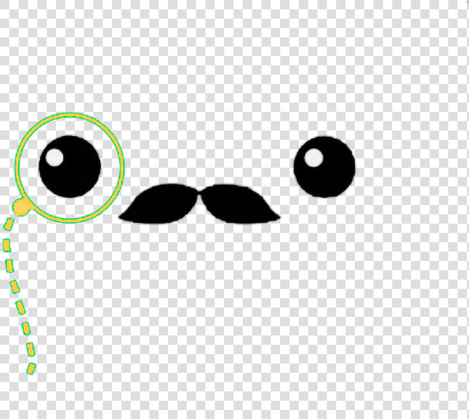  mustache  glasses  face  cute  kawaii   Cute Cartoon Face With Mustache  HD Png DownloadTransparent PNG