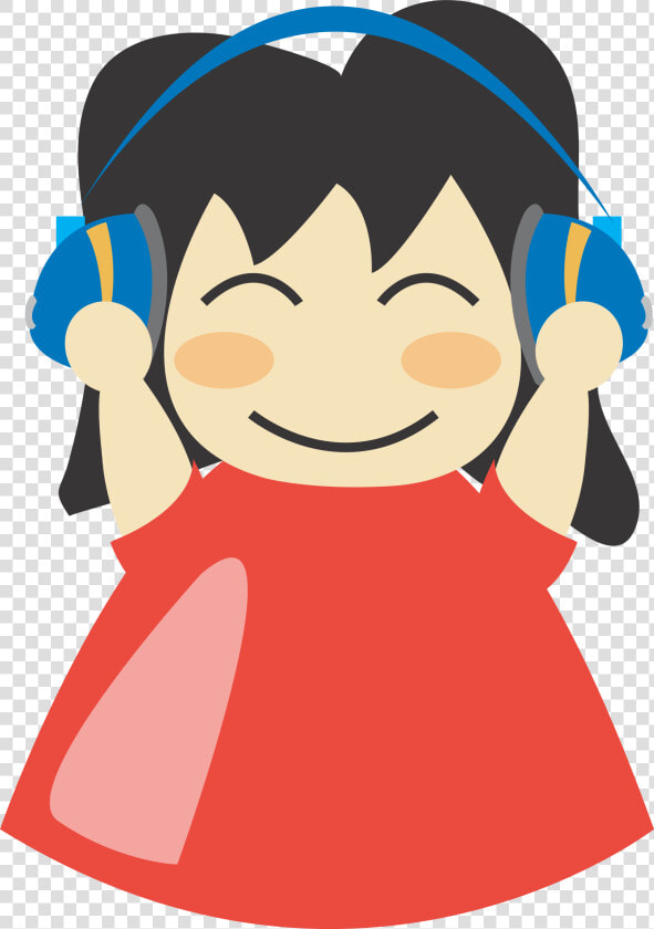 With Headphone Big Image   Wearing Headphones Clipart  HD Png DownloadTransparent PNG