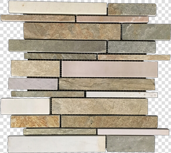 Golden Sand Quartzite Random Strip Mosaic Cleft  amp  Honed   Plank  HD Png DownloadTransparent PNG