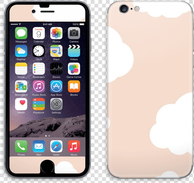 Safe Cloud Peachy Warmth Skin Iphone 6 6s   Gui In Mobile Devices  HD Png DownloadTransparent PNG