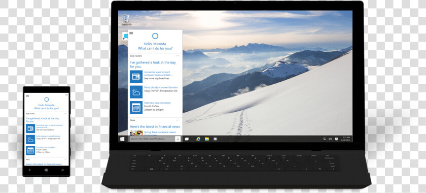 Cortana Pc Windows 10  HD Png DownloadTransparent PNG