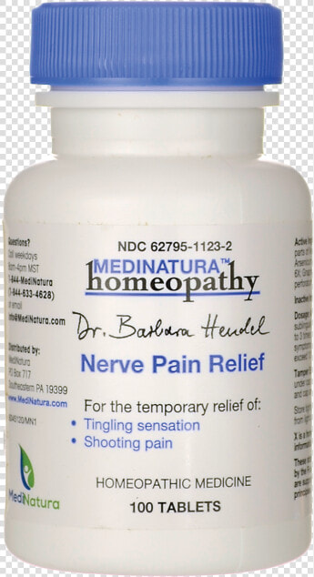 Medinatura Nerve Pain Relief 100 Tabs   Homeopathy Medicine For Pain Relief  HD Png DownloadTransparent PNG