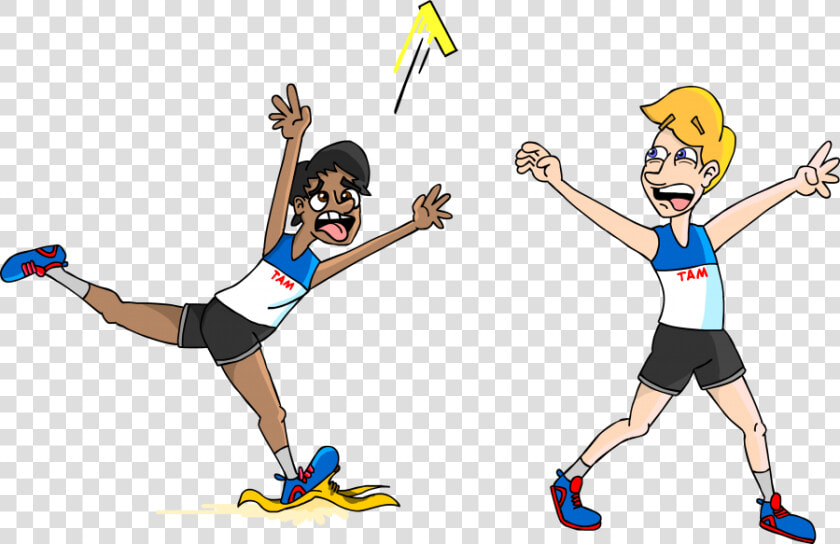 Baton Run Cartoon  HD Png DownloadTransparent PNG