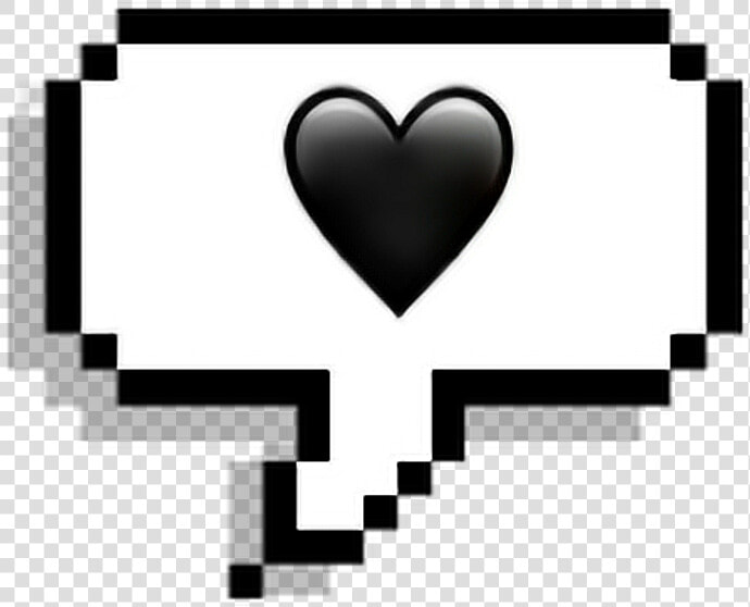  heart  text  emoji  black  tumblr  png  sticker   Black Heart Emoji Aesthetic  Transparent PngTransparent PNG