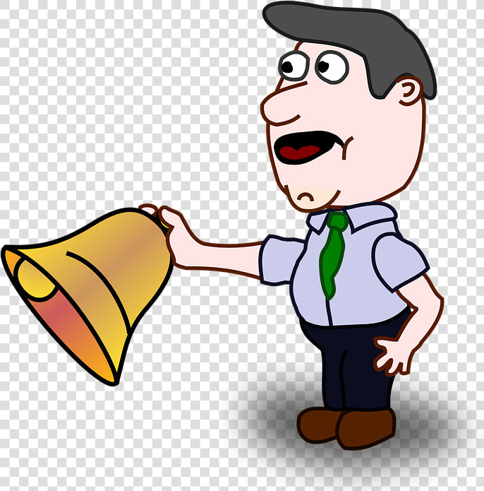 Man  Bell  School Bell  Ringing  Swing  HD Png DownloadTransparent PNG