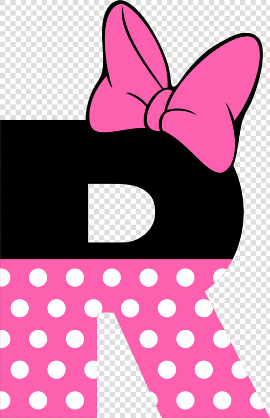 Transparent Moño Negro Png   Letra De Minnie Mouse  Png DownloadTransparent PNG