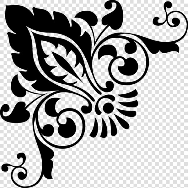 Damask Corner Stencil  HD Png DownloadTransparent PNG