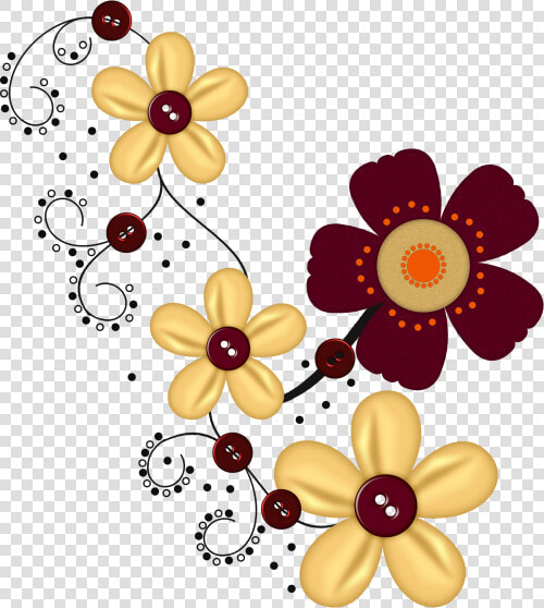  autumn  fall  flowers  cluster  freetoedit   Frlower Scrapbook Design Png  Transparent PngTransparent PNG