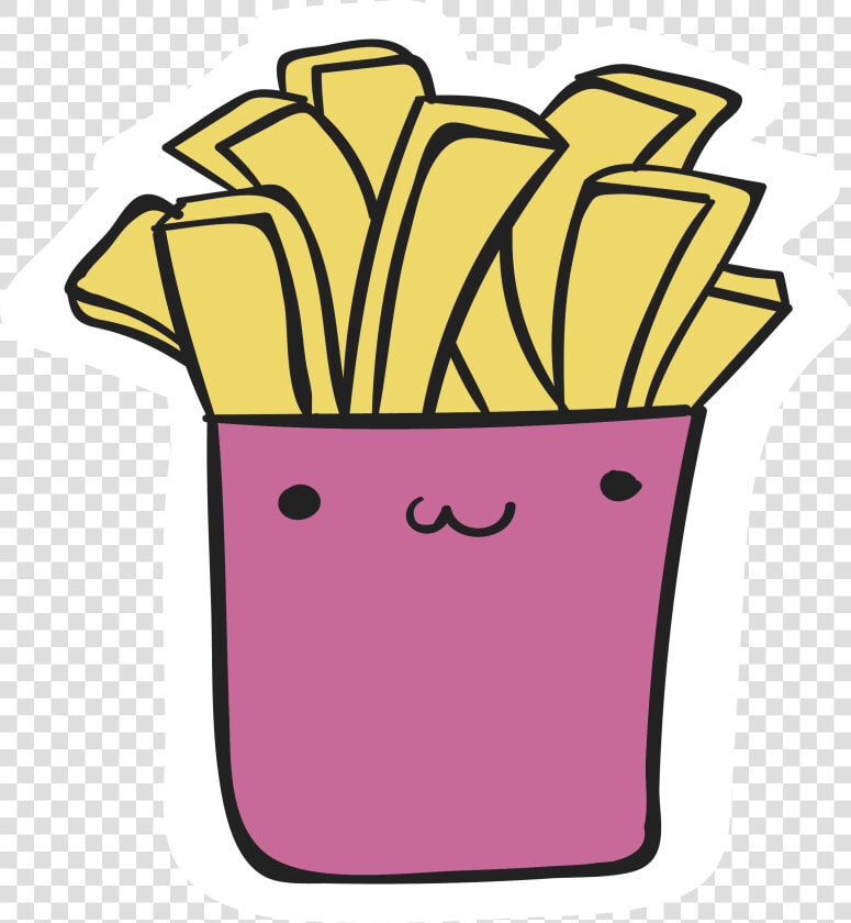 French Fries Drawing Clip   Cute French Fries Drawing  HD Png DownloadTransparent PNG