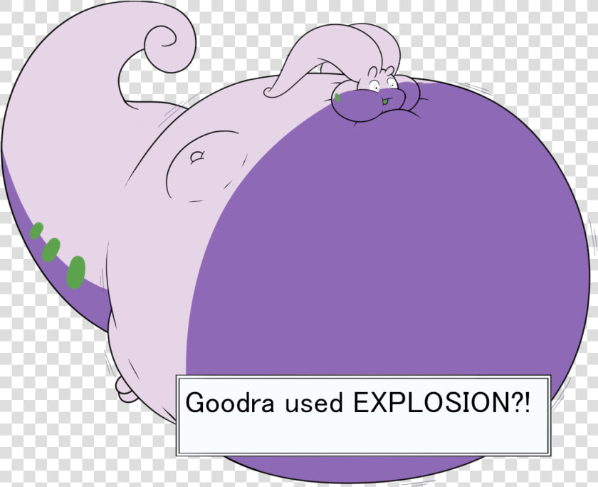 Goodra Used Explosion   Goodra Inflation And Popping  HD Png DownloadTransparent PNG