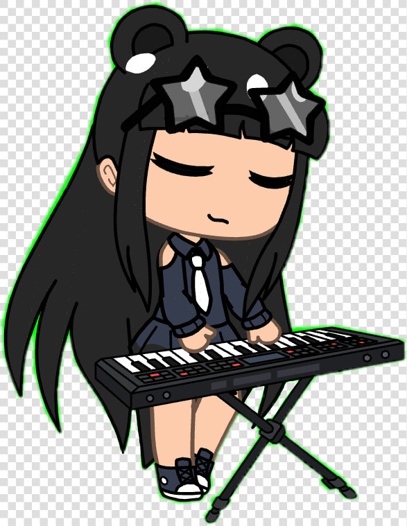  gacha  life  gachalife  pretty  koala  bear  piano   Gacha Life Cute Girls  HD Png DownloadTransparent PNG