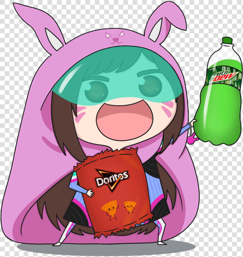 Umaru Chan Dva   Png Download   Dva Doritos And Mountain Dew  Transparent PngTransparent PNG