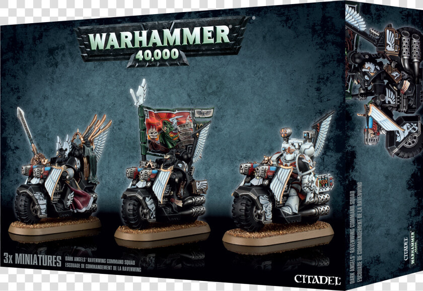 Warhammer 40k Warhammer Dark Angels Ravenwing Command   Dark Angels Ravenwing Command Squad  HD Png DownloadTransparent PNG