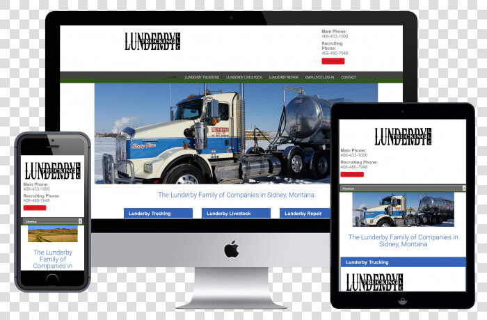 Lunderby Trucking  Llc   Responsive Web Design Image Png  Transparent PngTransparent PNG