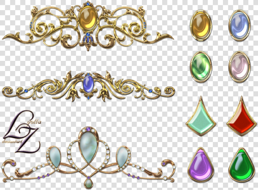 Crown With Red Jewels Clipart Picture Free Library   Crown Anime Tiara  HD Png DownloadTransparent PNG