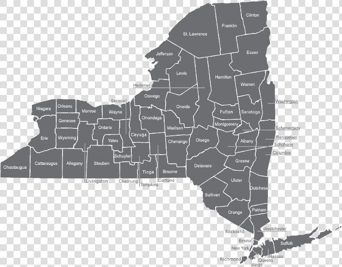 New York State Counties  Click A County To Search  HD Png DownloadTransparent PNG