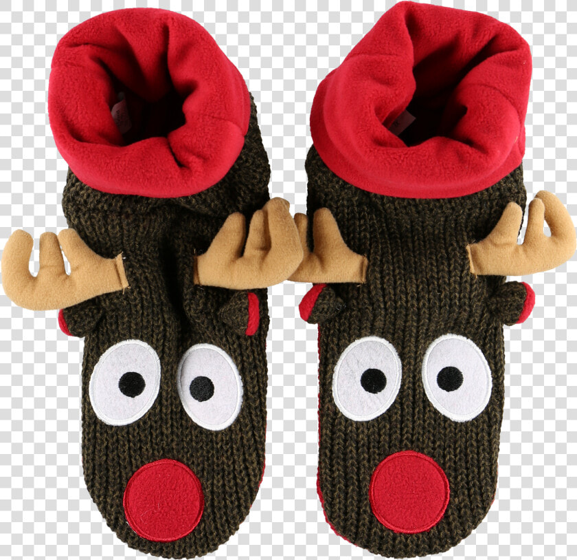 Slippers Clipart Reindeer   Woolen  HD Png DownloadTransparent PNG