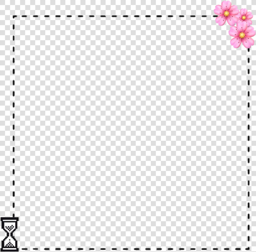  pontos  borda  flor  rosa  black  divisor  tempo  decoration   Bordas Tumblr Png  Transparent PngTransparent PNG