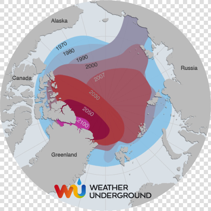 Arctic Circle   Arctic Sea Ice Receding  HD Png DownloadTransparent PNG