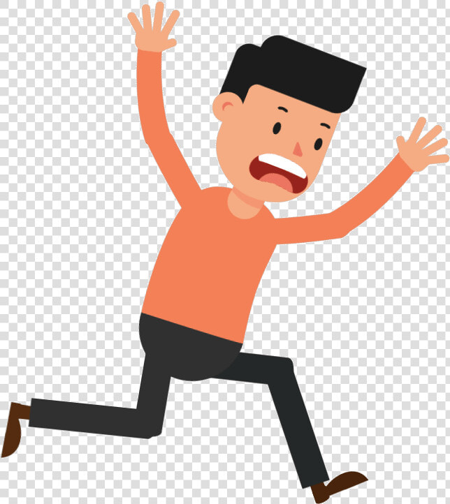 Man Running Scared Pinterest Animation   Man Running Gif Animation  HD Png DownloadTransparent PNG