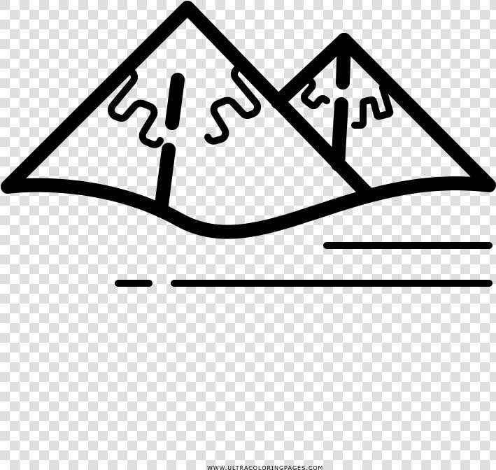 Snowy Mountains Coloring Page   Triangle  HD Png DownloadTransparent PNG