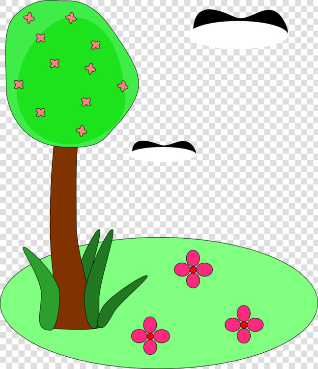 Spring   Trees   Clipart   Trees And Flowers Clipart  HD Png DownloadTransparent PNG