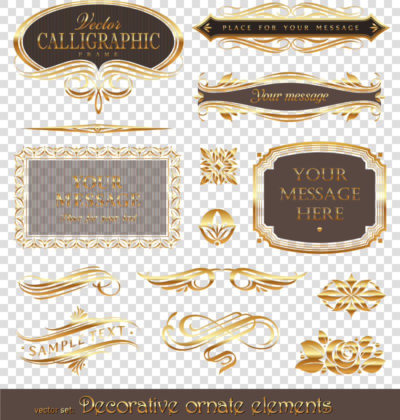 Euclidean Frame Vector Gold Pattern Free Transparent   Vector Graphics  HD Png DownloadTransparent PNG