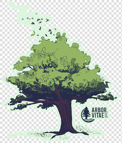 Arbor Vitae Ii Branding Band Logo Illustration Tree   Oak  HD Png DownloadTransparent PNG