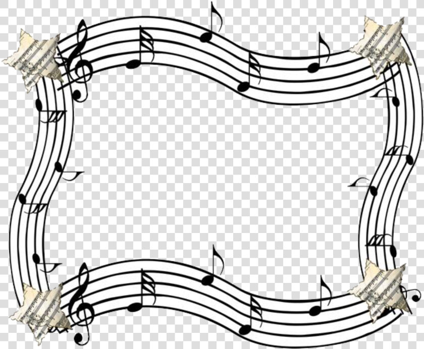  music  notes  staff  scale  musicscales  stars  border   Transparent Background Music Border  HD Png DownloadTransparent PNG