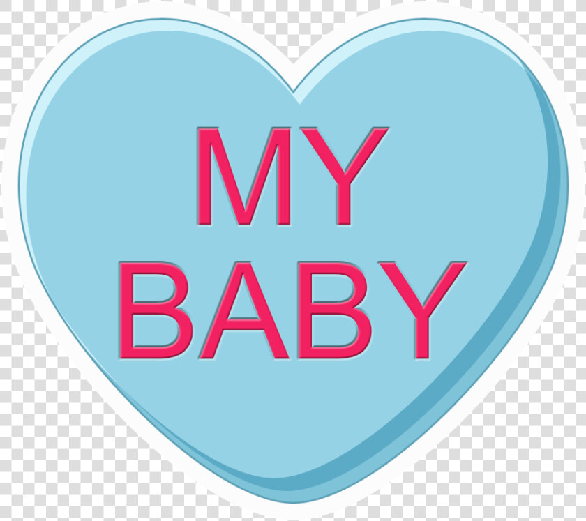 Transparent Blank Candy Heart Clipart   Conversation Hearts Blue  HD Png DownloadTransparent PNG