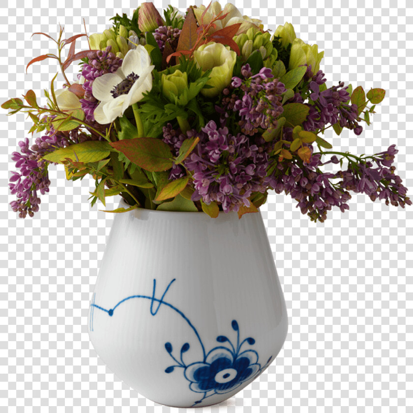 Royal Copenhagen Blue Fluted Mega Vase Medium   Royal Copenhagen Riflet Vase  HD Png DownloadTransparent PNG