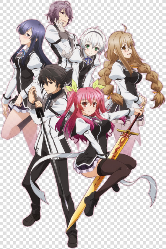 Stella Vermillion  Kurogane Shizuku  Kurogane Ikki    Rakudai Kishi No Cavalry  HD Png DownloadTransparent PNG