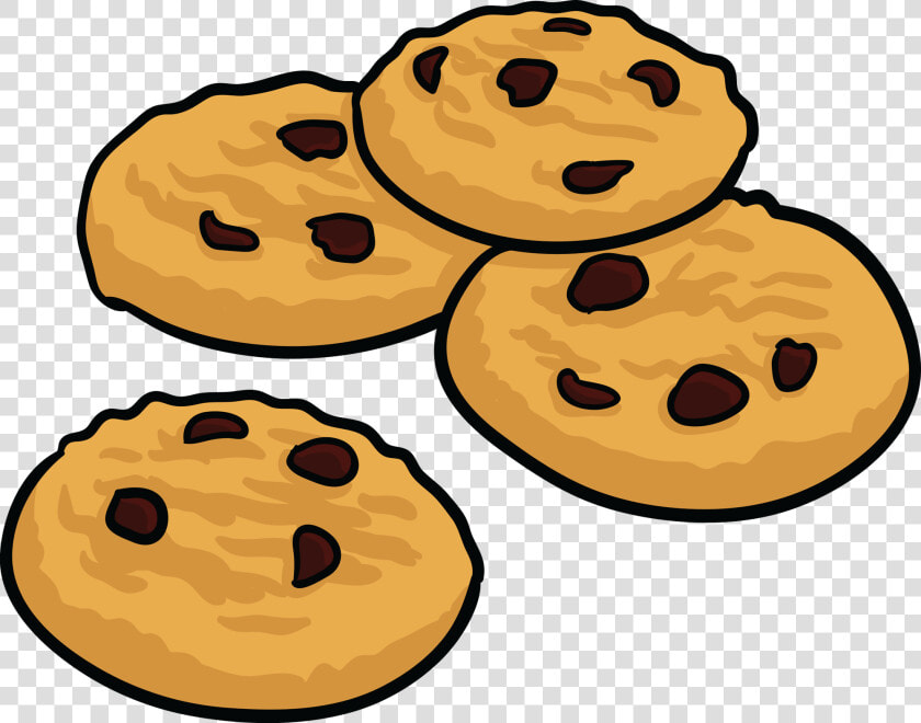 Plate Of Cookies Clipart   Chocolate Chip Cookies Clipart  HD Png DownloadTransparent PNG