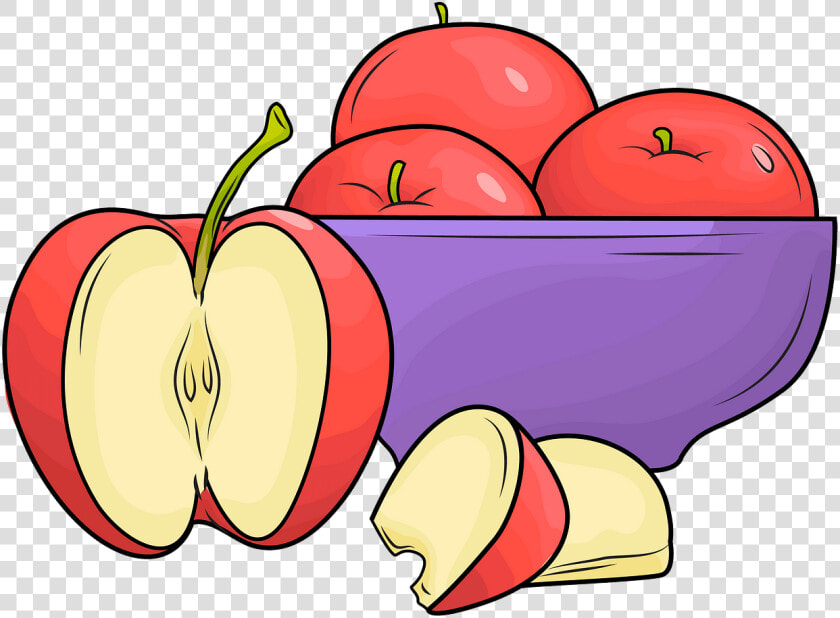 Apples In Plate Clipart Png Free A Plate Of Apples   Apples Clipart  Transparent PngTransparent PNG