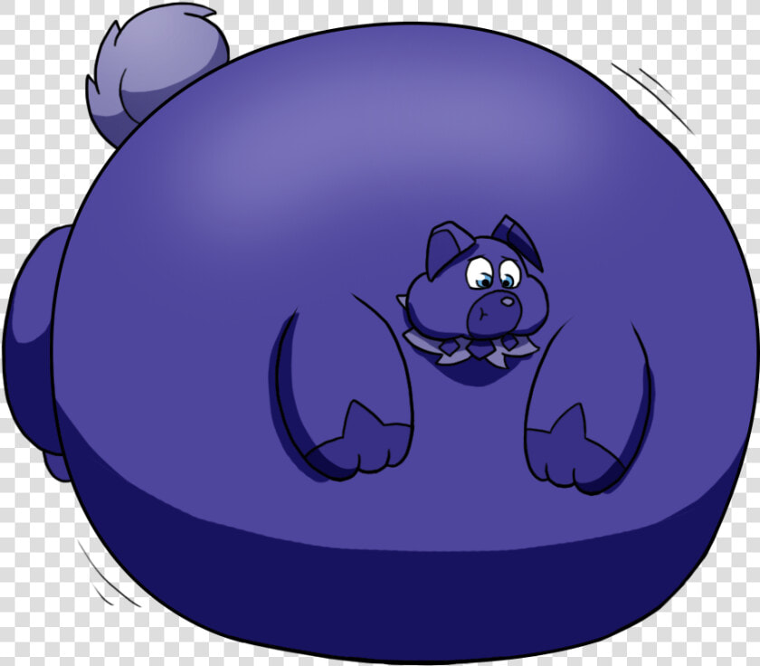 Berry Blue Rockruff  P3   Furry Blueberry Inflation  HD Png DownloadTransparent PNG