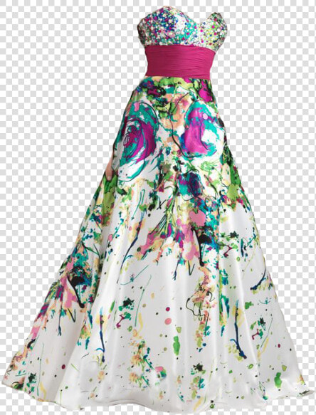 Paint Splatter Grad Dress  HD Png DownloadTransparent PNG