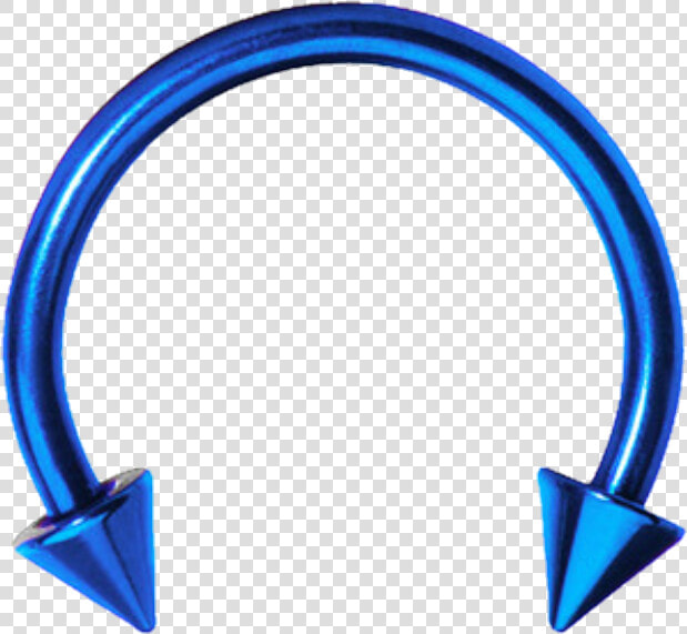 Overlay  Piercing  And Png Image   Horseshoe Blue Septum Piercing  Transparent PngTransparent PNG