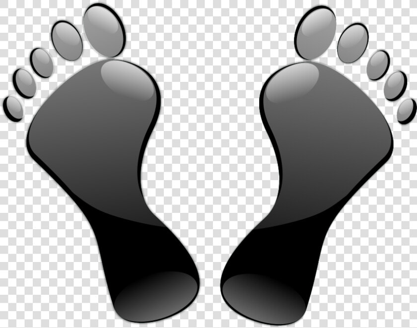 Transparent Baby Feet Clipart   Black Foot  HD Png DownloadTransparent PNG