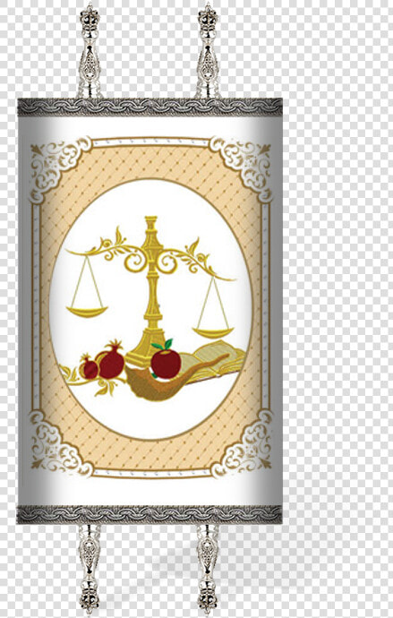 Holiday Symbols In Border Torah Mantel   High Holiday Torah Mantle  HD Png DownloadTransparent PNG