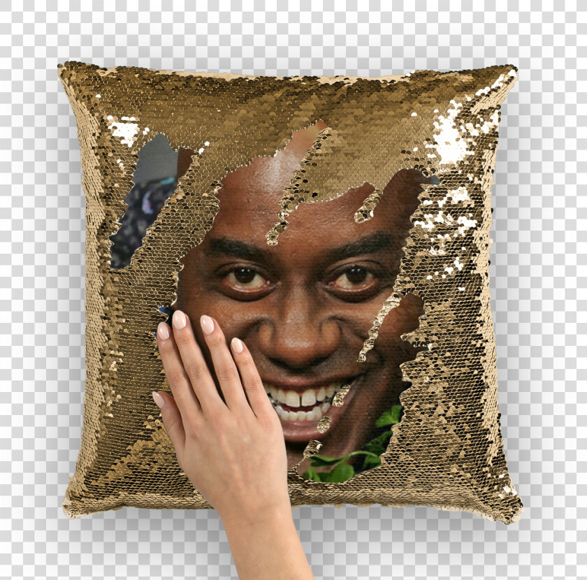 Transparent Kanye Face Png   Nicolas Cage Sequin Pillow  Png DownloadTransparent PNG