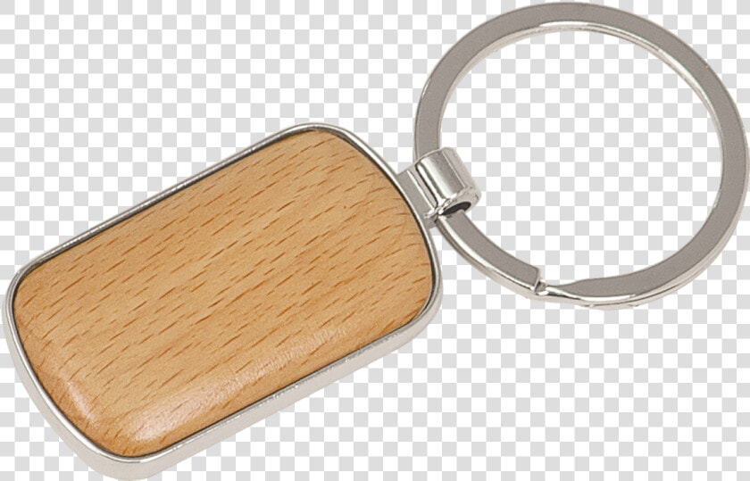 Silver  amp  Wood Rounded Corners Rectangle Keychain   Key Chain Png  Transparent PngTransparent PNG