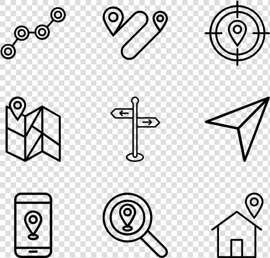 Maps And Navigation   Barbershop Icons  HD Png DownloadTransparent PNG