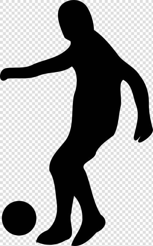 Football Player Clip Art   Soccer Player Silhouette  HD Png DownloadTransparent PNG