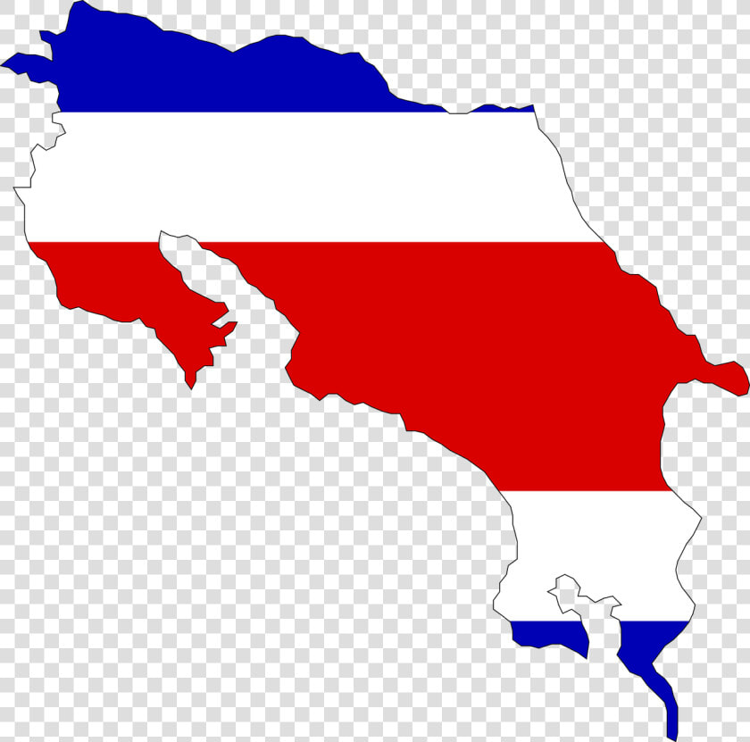 Costa Rica Flag Map Png  Transparent PngTransparent PNG