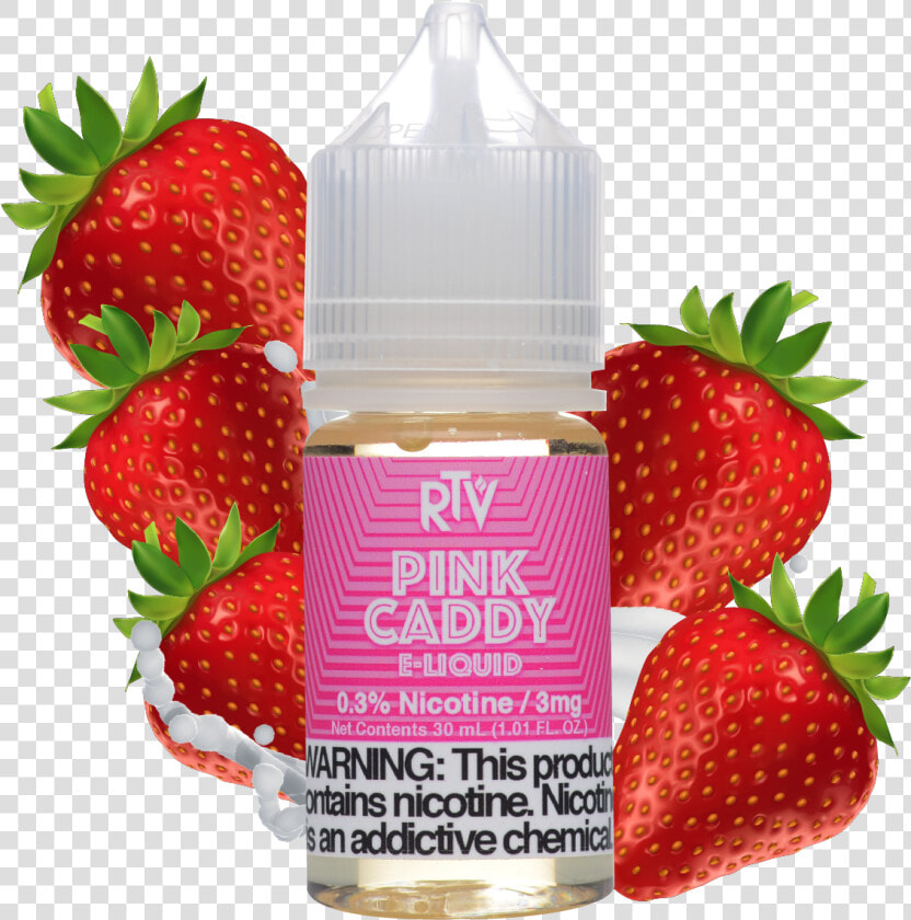 E liquid Pink Caddy   Salt Nic Strawberry Fruity  HD Png DownloadTransparent PNG