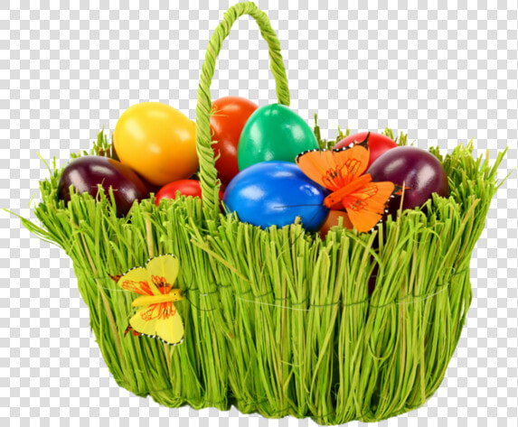 Easter Green In Basket The Egg Bunny Clipart   Easter Eggs Basket Png  Transparent PngTransparent PNG