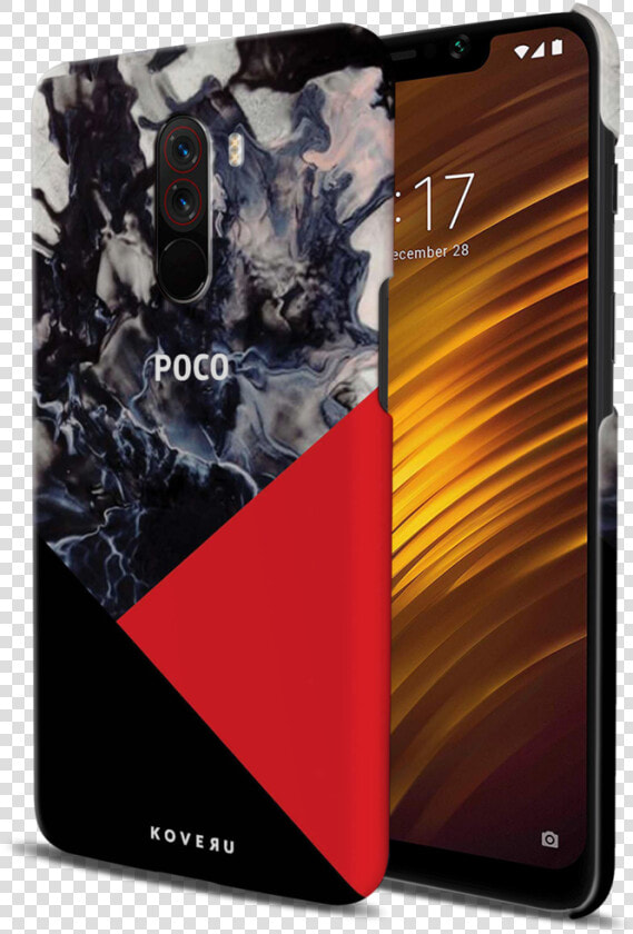 Red Splash Cover Case For Poco F1  HD Png DownloadTransparent PNG