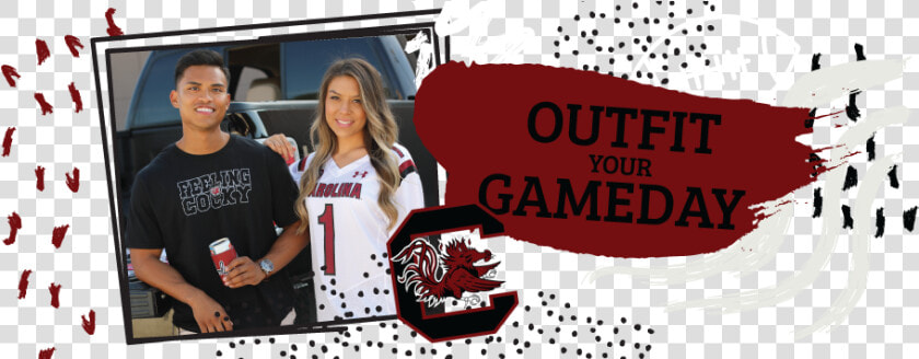 College Couple Wearing South Carolina Gamecocks Shirts   University Of South Carolina  HD Png DownloadTransparent PNG